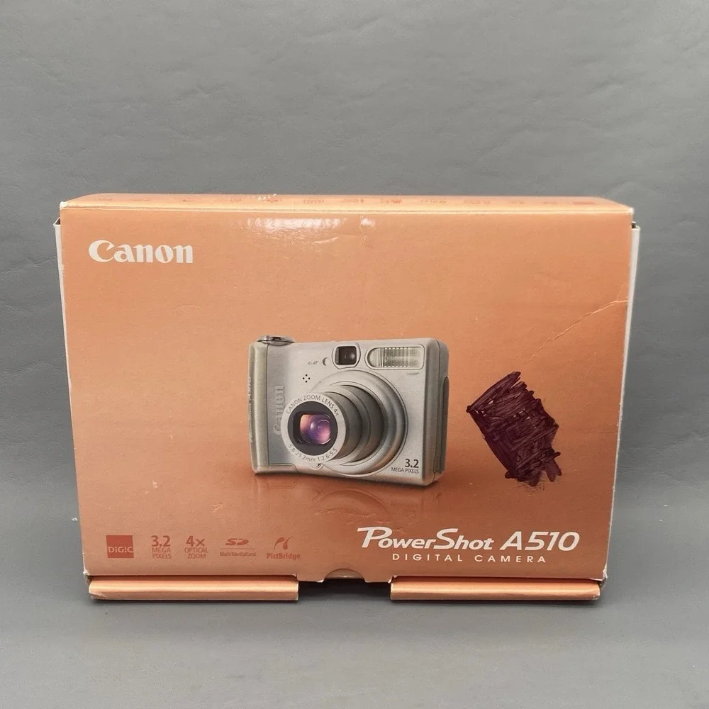 Canon PowerShot A520 4.0MP Camera - Silver 9715A001 Parts Or Not Working